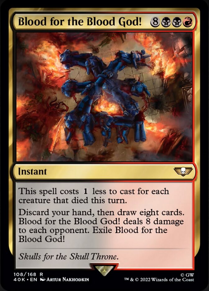Blood for the Blood God! (Surge Foil) [Warhammer 40,000] | Gear Gaming Bentonville
