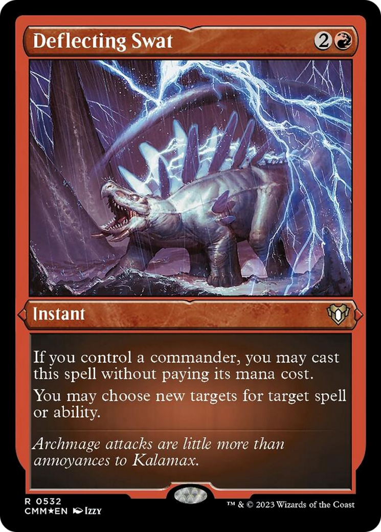 Deflecting Swat (Foil Etched) [Commander Masters] | Gear Gaming Bentonville