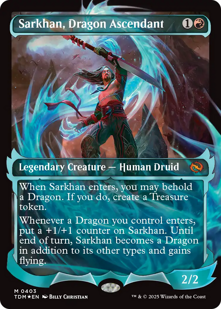 Sarkhan, Dragon Ascendant (0403) (Showcase) [Tarkir: Dragonstorm] | Gear Gaming Bentonville