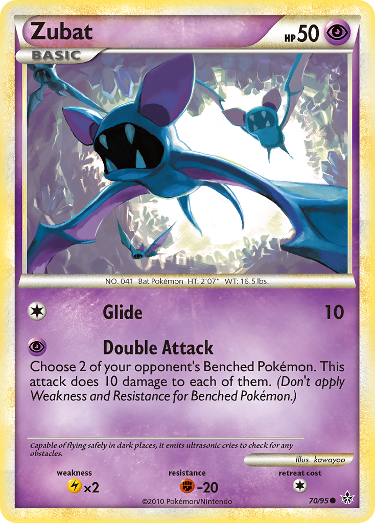 Zubat (70/95) [HeartGold & SoulSilver: Unleashed] | Gear Gaming Bentonville