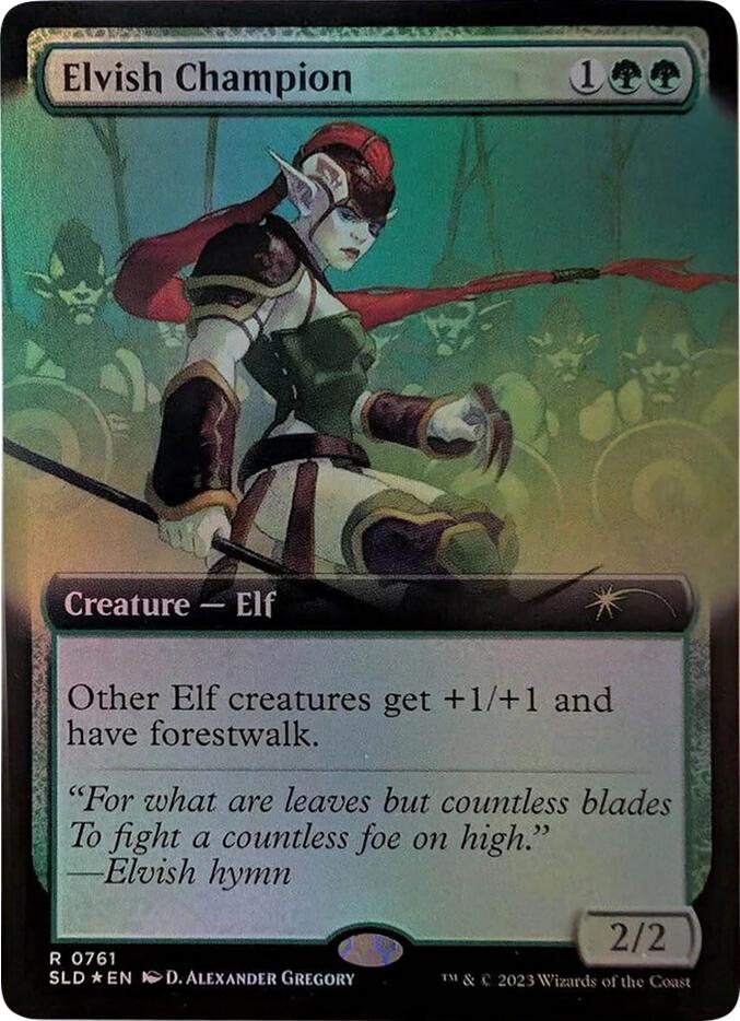 Elvish Champion (Extended Art) [Secret Lair Drop Series] | Gear Gaming Bentonville