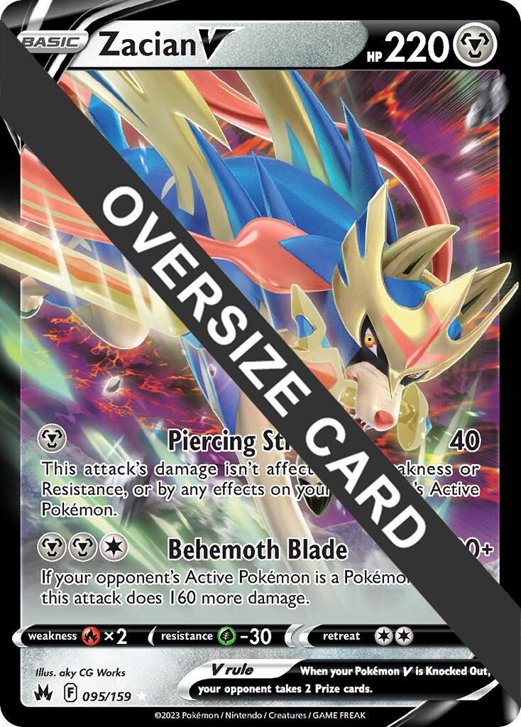 Zacian V (095/159) (Jumbo Card) [Sword & Shield: Crown Zenith] | Gear Gaming Bentonville