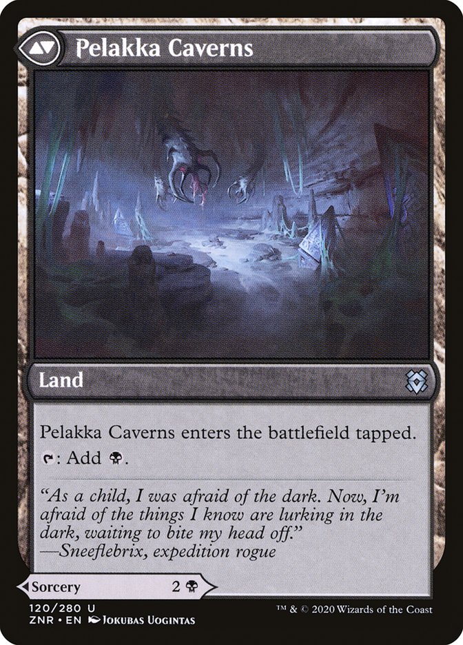 Pelakka Predation // Pelakka Caverns [Zendikar Rising] | Gear Gaming Bentonville