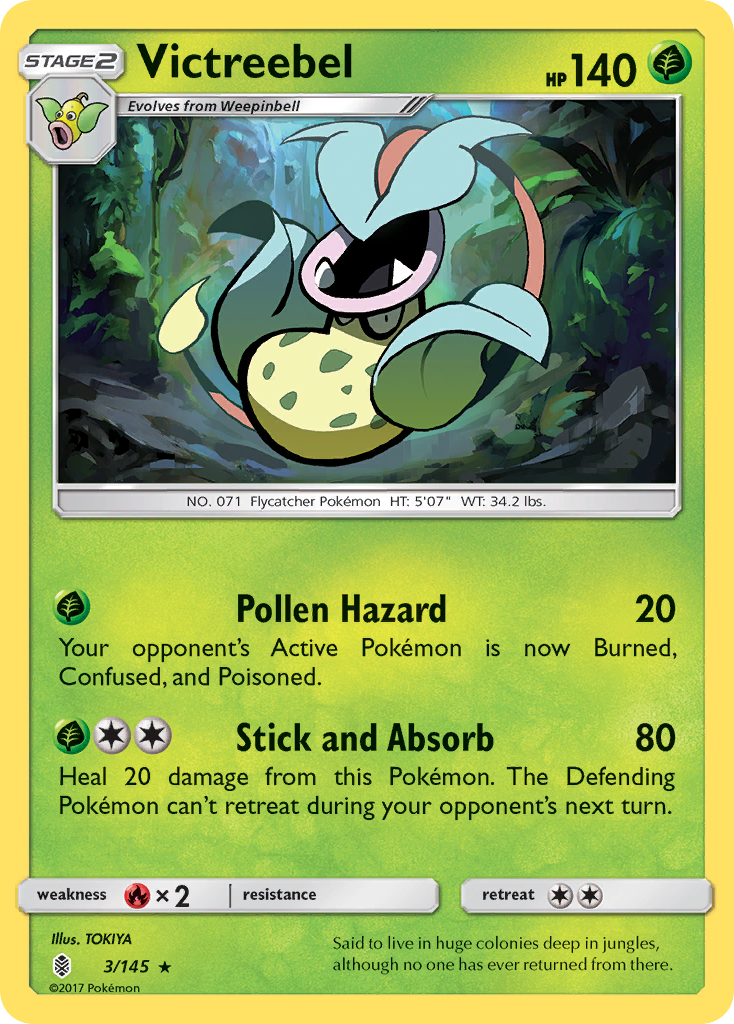 Victreebel (3/145) [Sun & Moon: Guardians Rising] | Gear Gaming Bentonville