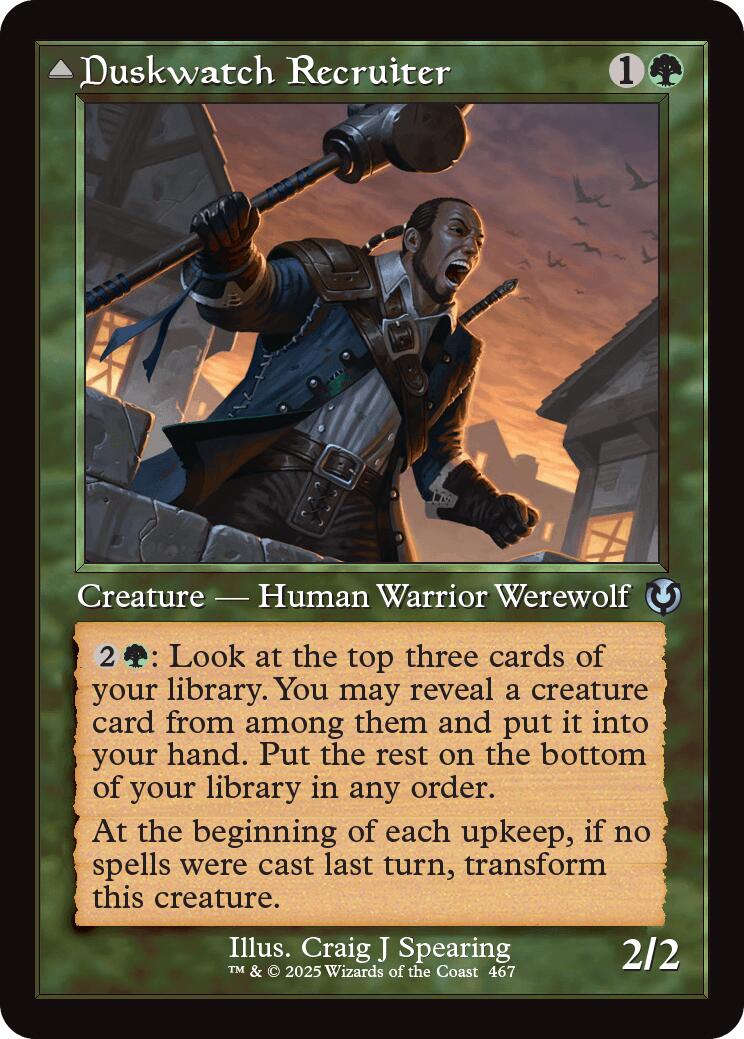 Duskwatch Recruiter // Krallenhorde Howler (Retro Frame) [Innistrad Remastered] | Gear Gaming Bentonville