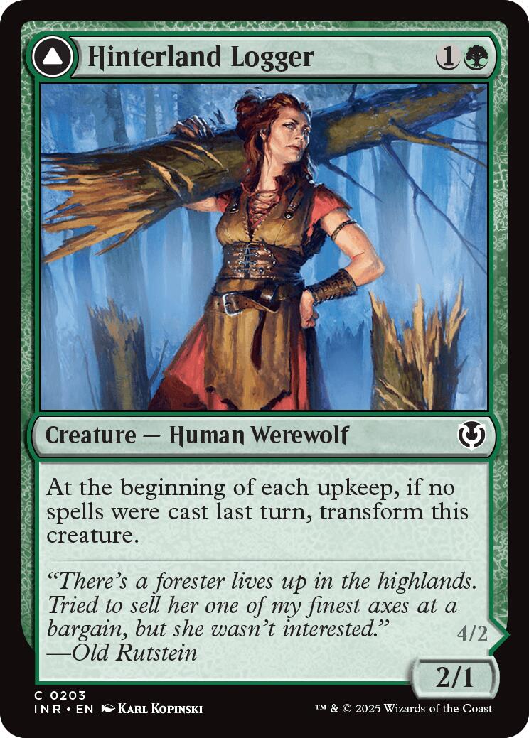 Hinterland Logger // Timber Shredder [Innistrad Remastered] | Gear Gaming Bentonville