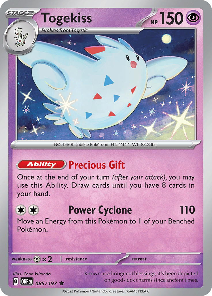 Togekiss (085/197) [Scarlet & Violet: Obsidian Flames] | Gear Gaming Bentonville