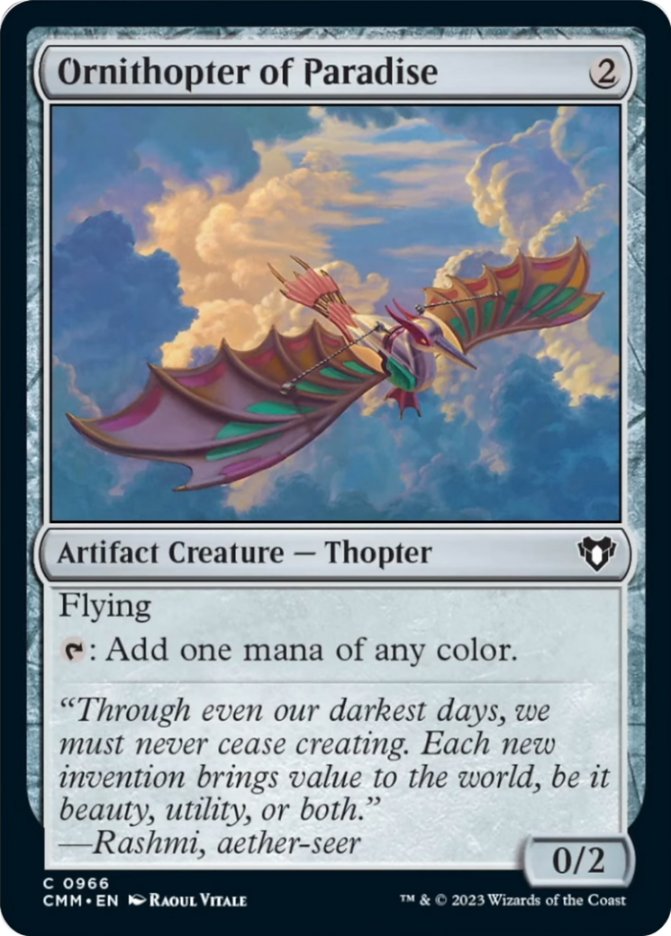 Ornithopter of Paradise [Commander Masters] | Gear Gaming Bentonville