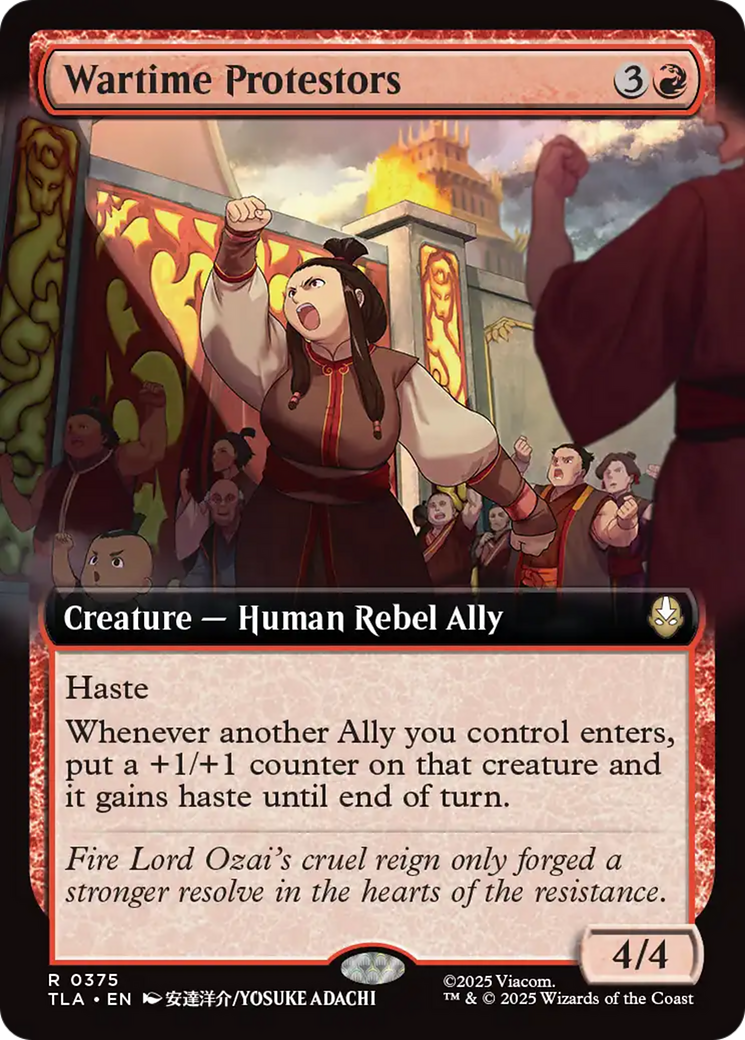 Wartime Protestors (Extended Art) [Avatar: The Last Airbender] | Gear Gaming Bentonville