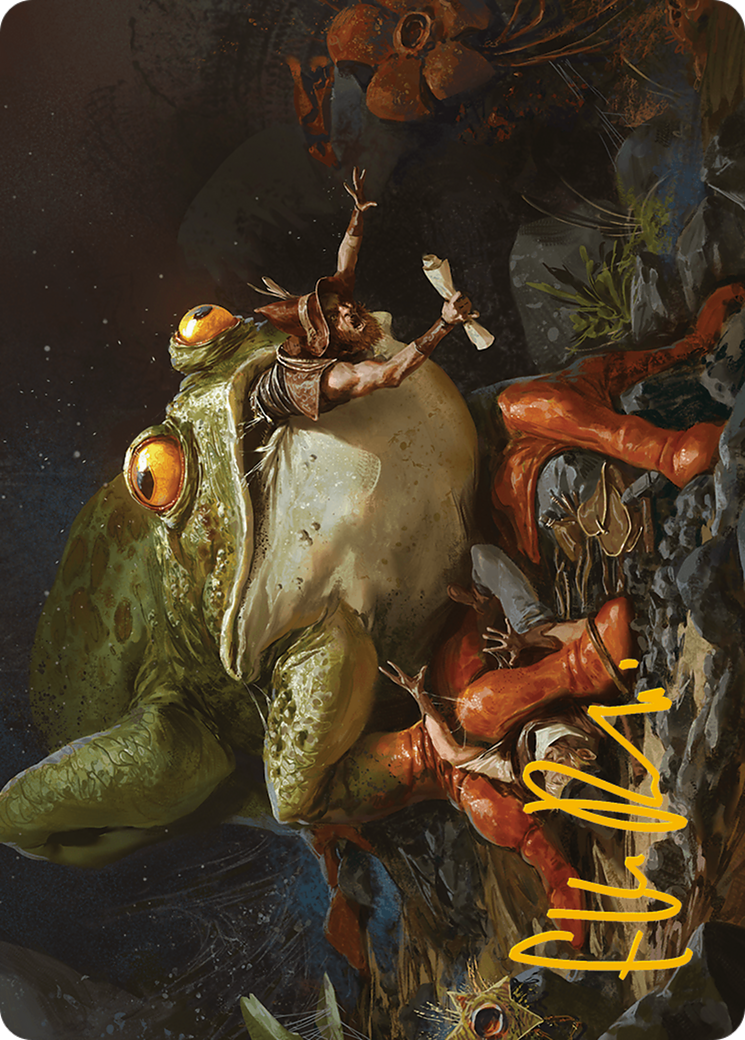 Rampant Frogantua Art Card (Gold-Stamped Signature) [Modern Horizons 3 Art Series] | Gear Gaming Bentonville