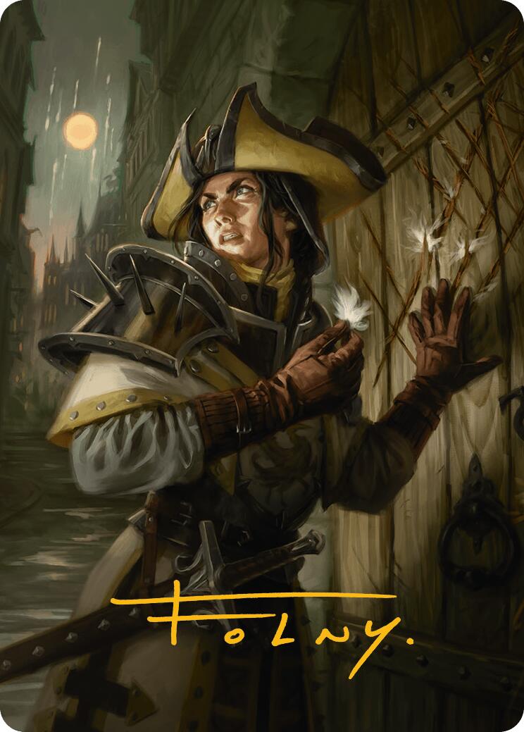 Thraben Inspector Art Card (Gold-Stamped Signature) [Innistrad Remastered Art Series] | Gear Gaming Bentonville