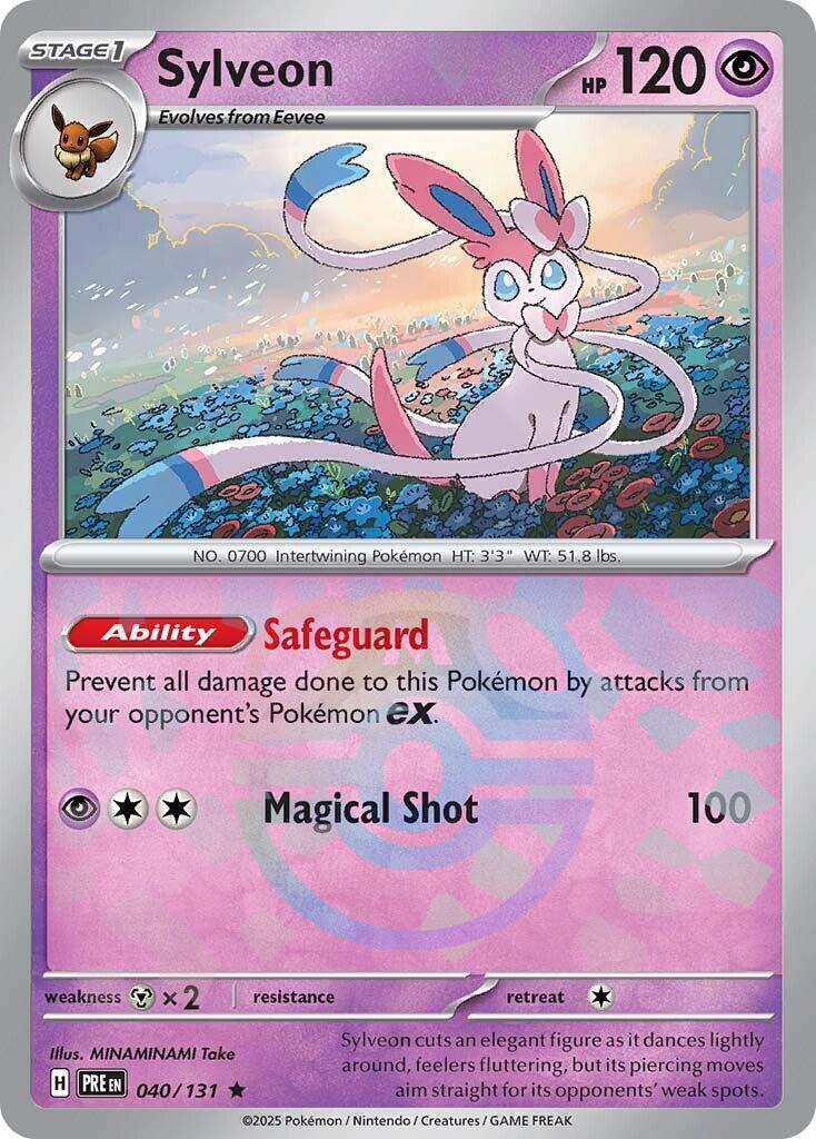 Sylveon (040/131) (Master Ball Pattern) [Scarlet & Violet: Prismatic Evolutions] | Gear Gaming Bentonville