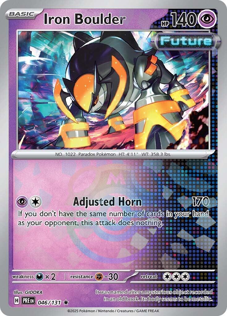 Iron Boulder (046/131) (Master Ball Pattern) [Scarlet & Violet: Prismatic Evolutions] | Gear Gaming Bentonville