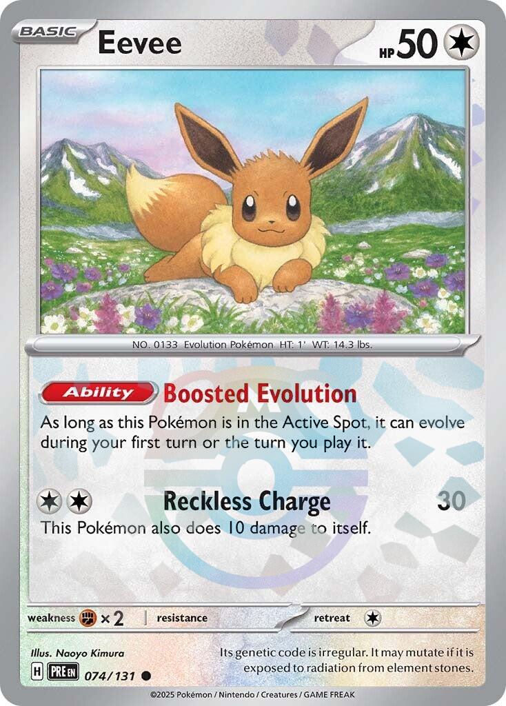 Eevee (074/131) (Master Ball Pattern) [Scarlet & Violet: Prismatic Evolutions] | Gear Gaming Bentonville