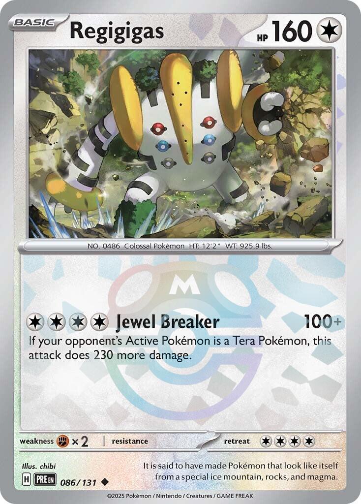 Regigigas (086/131) (Master Ball Pattern) [Scarlet & Violet: Prismatic Evolutions] | Gear Gaming Bentonville