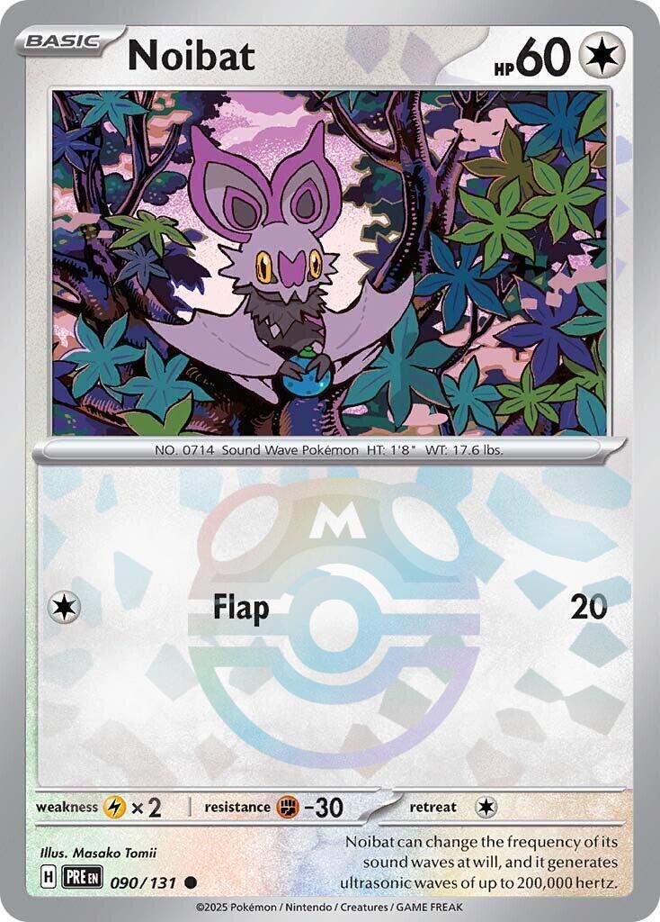 Noibat (090/131) (Master Ball Pattern) [Scarlet & Violet: Prismatic Evolutions] | Gear Gaming Bentonville