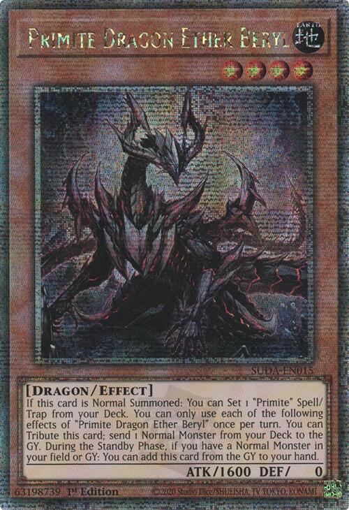 Primite Dragon Ether Beryl (Quarter Century Secret Rare) [SUDA-EN015] Quarter Century Secret Rare | Gear Gaming Bentonville