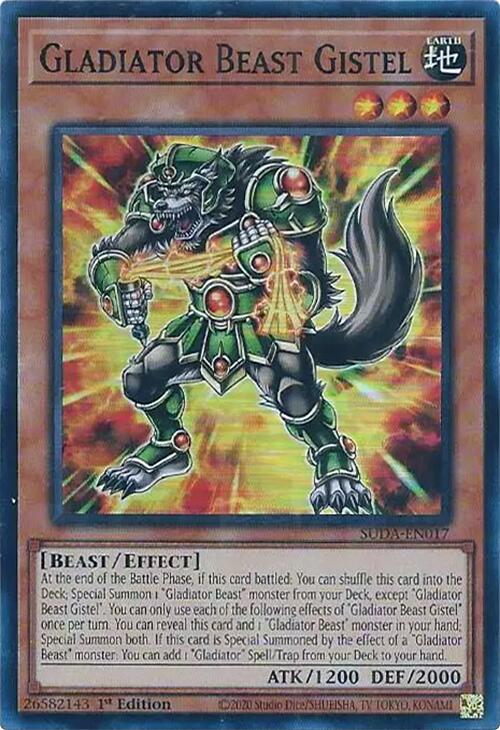 Gladiator Beast Gistel [SUDA-EN017] Super Rare | Gear Gaming Bentonville