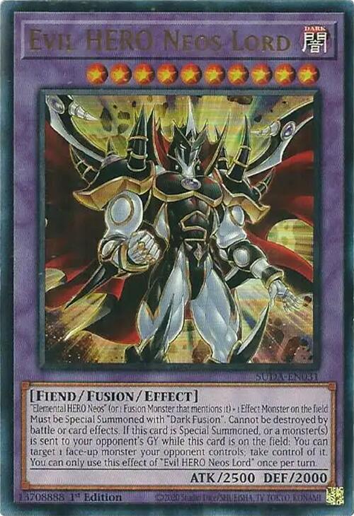 Evil HERO Neos Lord [SUDA-EN031] Ultra Rare | Gear Gaming Bentonville