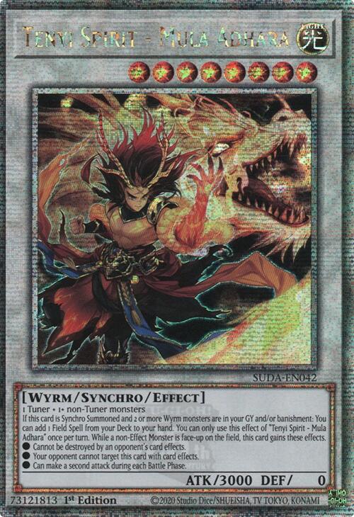 Tenyi Spirit - Mula Adhara (Quarter Century Secret Rare) [SUDA-EN042] Quarter Century Secret Rare | Gear Gaming Bentonville