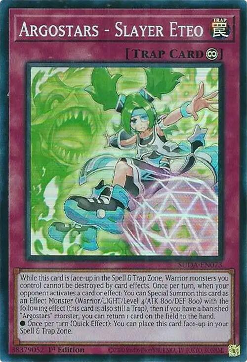 Argostars - Slayer Eteo [SUDA-EN073] Super Rare | Gear Gaming Bentonville