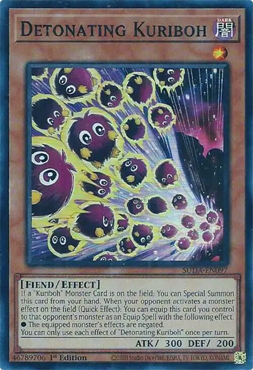 Detonating Kuriboh [SUDA-EN097] Super Rare | Gear Gaming Bentonville