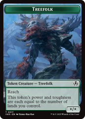 Treefolk // Emblem - Wrenn and Seven Double-Sided Token [Innistrad Remastered Tokens] | Gear Gaming Bentonville