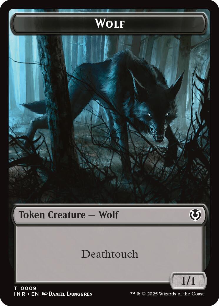 Wolf (0009) // Wolf (0018) Double-Sided Token [Innistrad Remastered Tokens] | Gear Gaming Bentonville