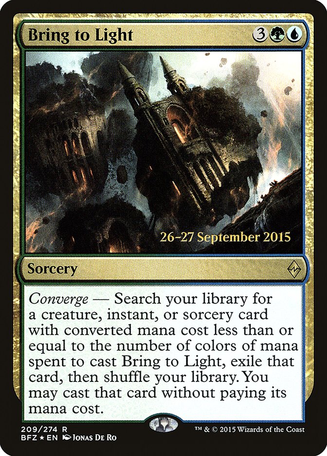 Bring to Light [Battle for Zendikar Prerelease Promos] | Gear Gaming Bentonville
