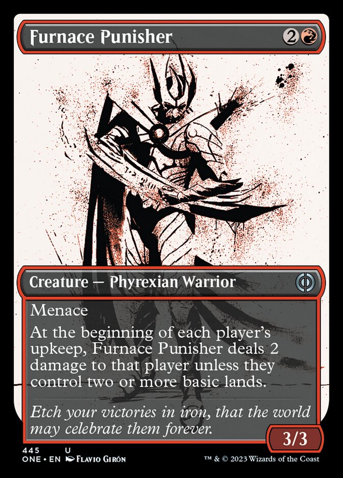 Furnace Punisher (Showcase Ichor Step-and-Compleat Foil) [Phyrexia: All Will Be One] | Gear Gaming Bentonville