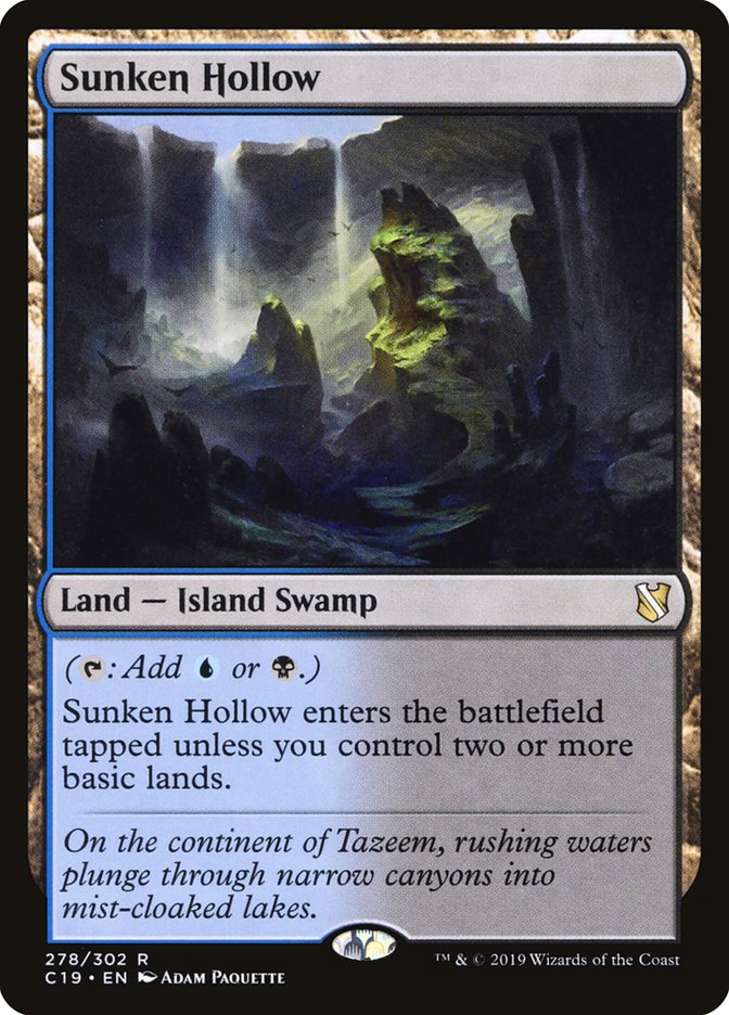 Sunken Hollow [Commander 2019] | Gear Gaming Bentonville