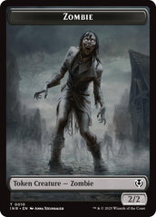 Zombie (0010) // Blood Double-Sided Token [Innistrad Remastered Tokens] | Gear Gaming Bentonville