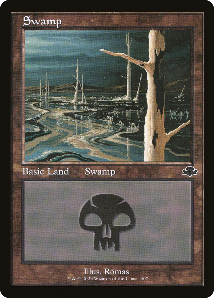 Swamp (407) (Retro) [Dominaria Remastered] | Gear Gaming Bentonville