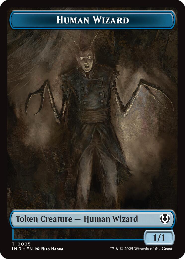 Human Wizard // Emblem - Jace, Unraveler of Secrets Double-Sided Token [Innistrad Remastered Tokens] | Gear Gaming Bentonville