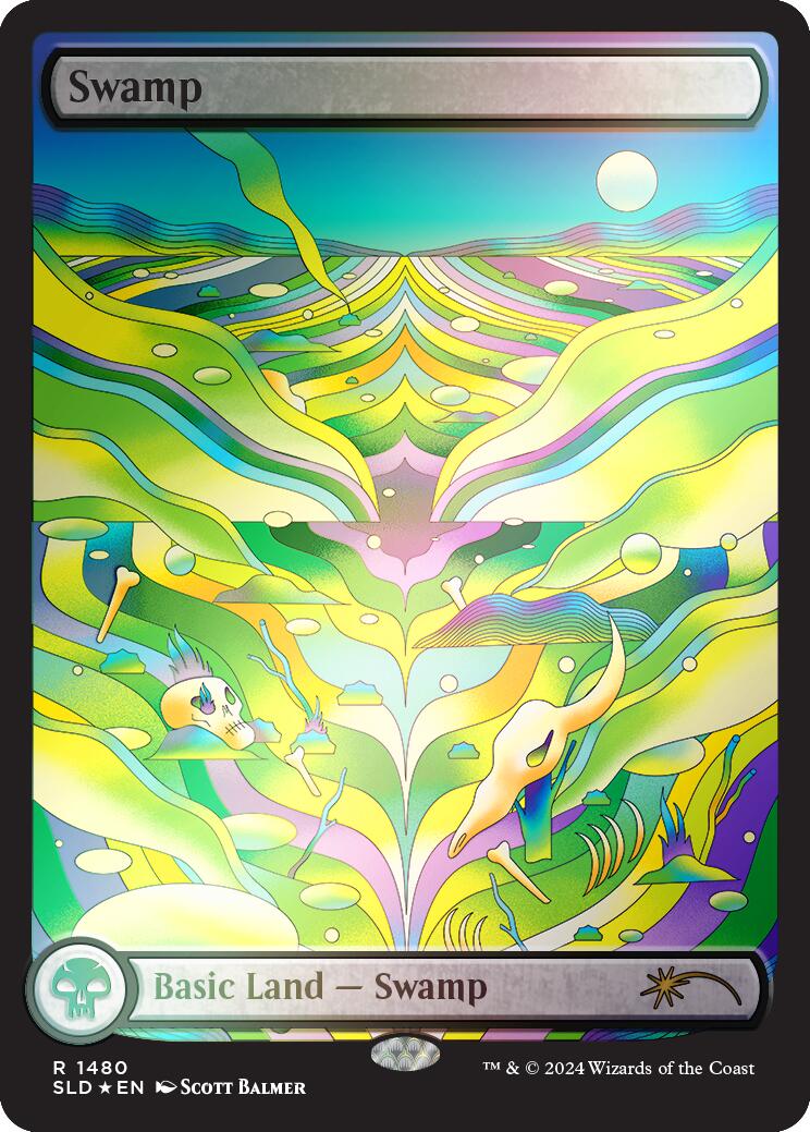 Swamp (1480) (Rainbow Foil) [Secret Lair Drop Series] | Gear Gaming Bentonville
