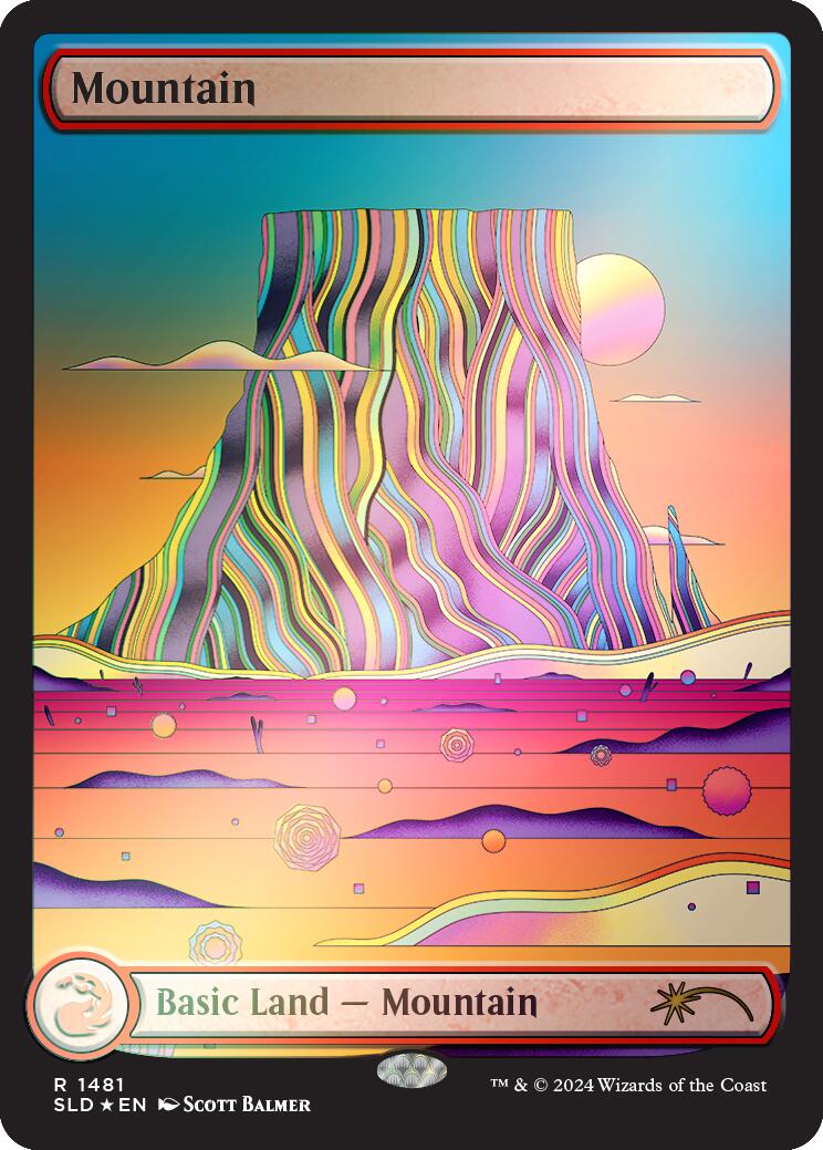 Mountain (1481) (Rainbow Foil) [Secret Lair Drop Series] | Gear Gaming Bentonville