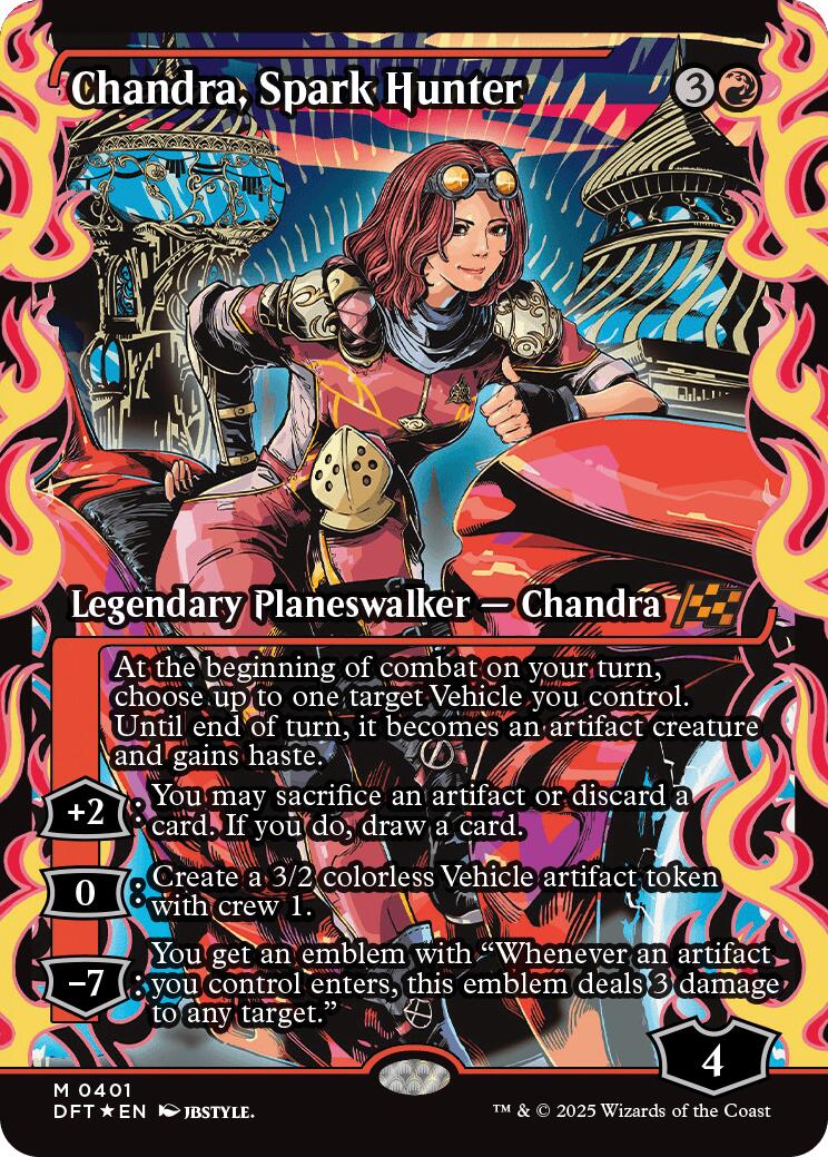 Chandra, Spark Hunter (Showcase) (Japanese) [Aetherdrift] | Gear Gaming Bentonville