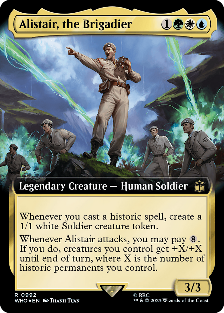 Alistair, the Brigadier (Extended Art) (Surge Foil) [Doctor Who] | Gear Gaming Bentonville