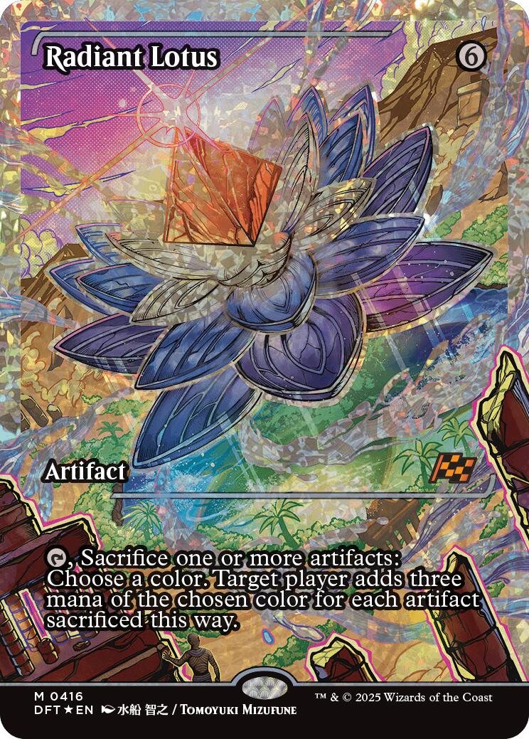 Radiant Lotus (Showcase Fracture Foil) (Japanese) [Aetherdrift] | Gear Gaming Bentonville