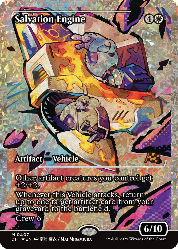 Salvation Engine (Showcase Fracture Foil) (Japanese) [Aetherdrift] | Gear Gaming Bentonville