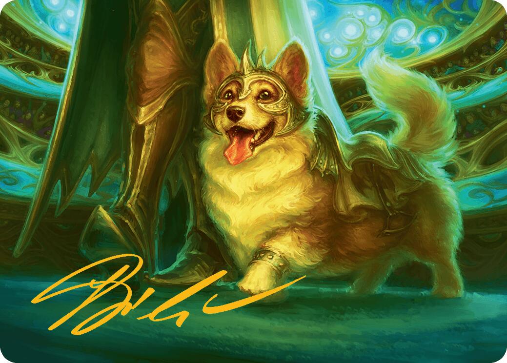 District Mascot Art Card (30/54) (Gold-Stamped Signature) [Aetherdrift Art Series] | Gear Gaming Bentonville