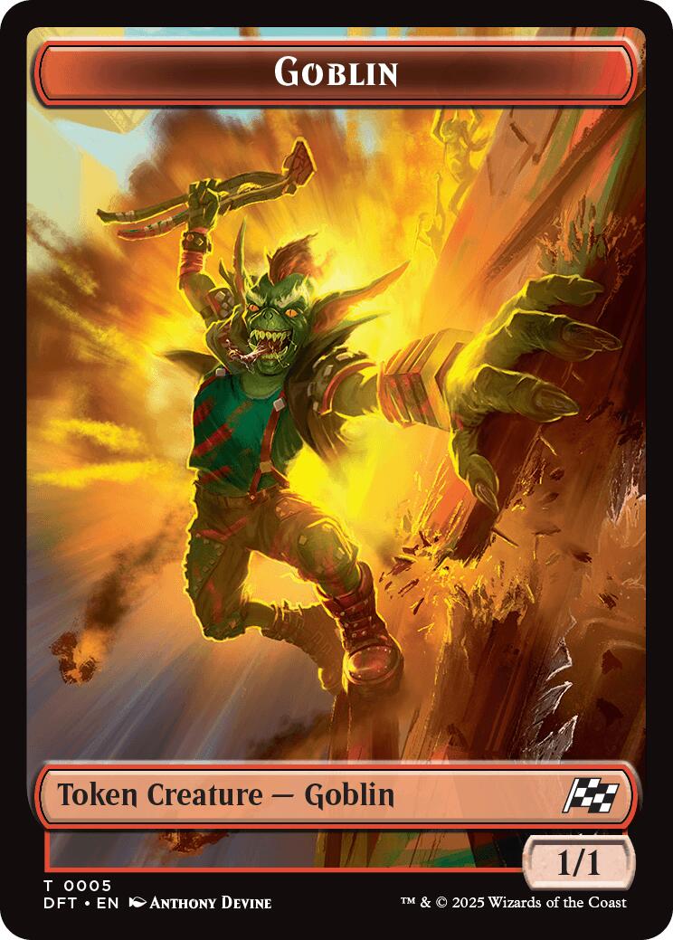 Goblin // Thopter (0010) Double-Sided Token [Aetherdrift Tokens] | Gear Gaming Bentonville