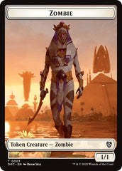 Angel of Sanctions // Zombie (0003) Double-Sided Token [Aetherdrift Tokens] | Gear Gaming Bentonville