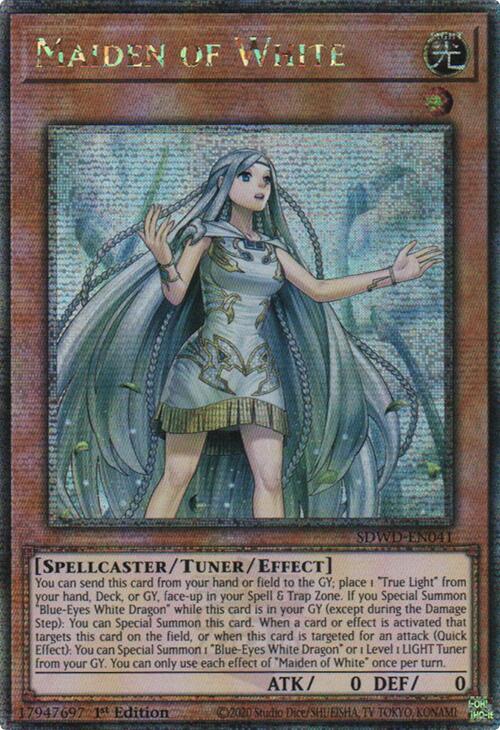 Maiden of White (Quarter Century Secret Rare) [SDWD-EN041] Quarter Century Secret Rare | Gear Gaming Bentonville