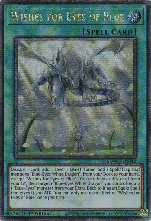 Wishes for Eyes of Blue (Quarter Century Secret Rare) [SDWD-EN042] Quarter Century Secret Rare | Gear Gaming Bentonville