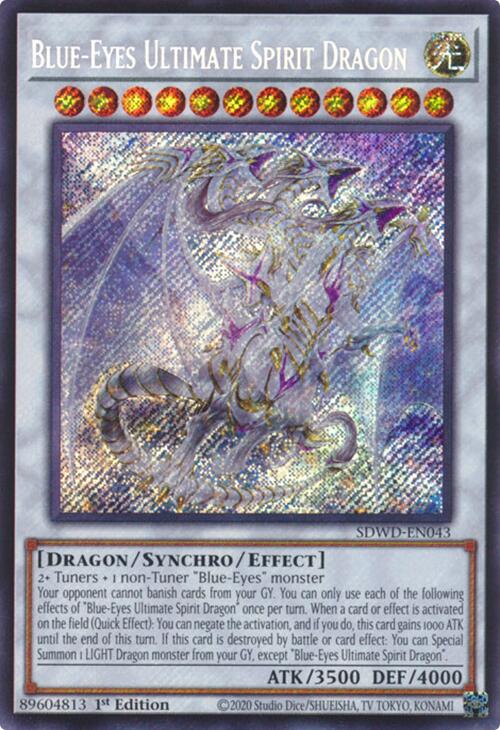 Blue-Eyes Ultimate Spirit Dragon (Secret Rare) [SDWD-EN043] Secret Rare | Gear Gaming Bentonville