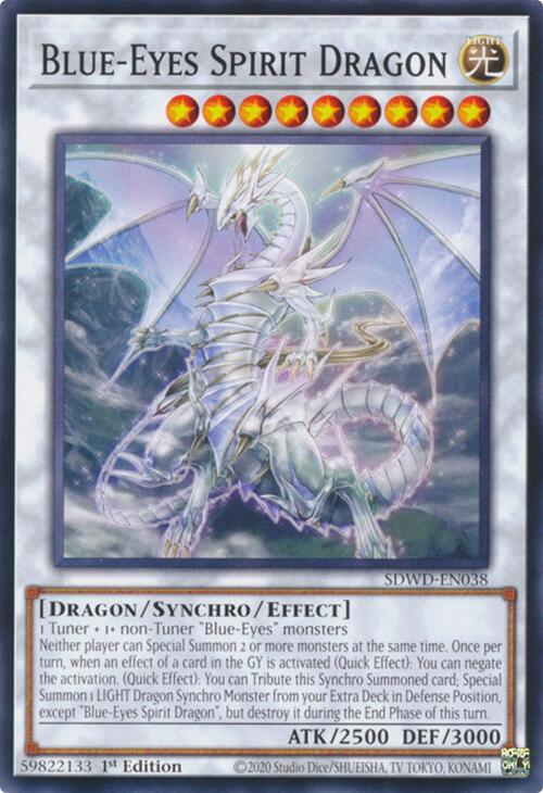 Blue-Eyes Spirit Dragon [SDWD-EN038] Common | Gear Gaming Bentonville