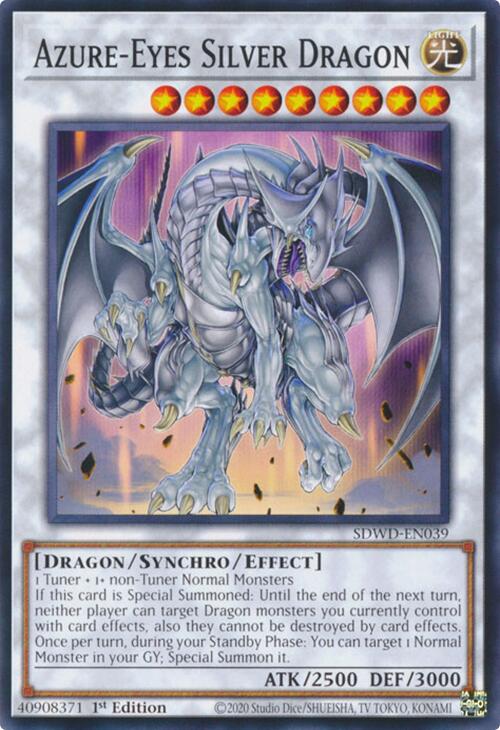 Azure-Eyes Silver Dragon [SDWD-EN039] Common | Gear Gaming Bentonville