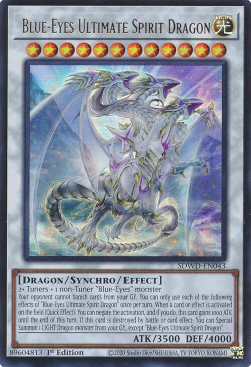 Blue-Eyes Ultimate Spirit Dragon [SDWD-EN043] Ultra Rare | Gear Gaming Bentonville