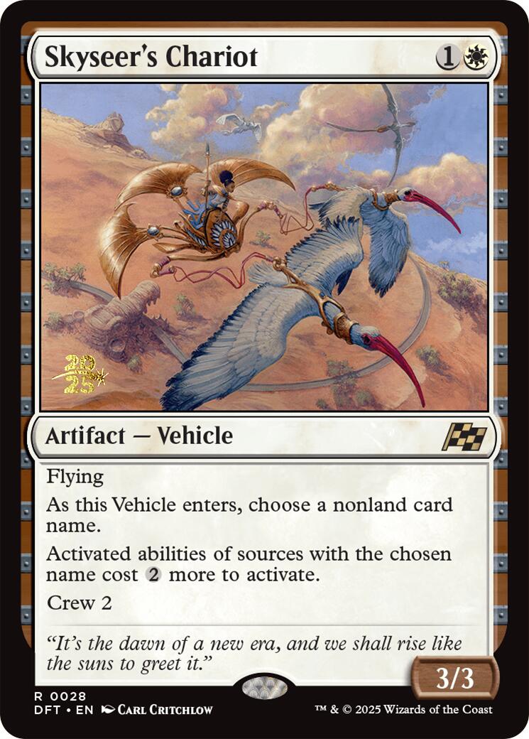 Skyseer's Chariot [Aetherdrift Prerelease Promos] | Gear Gaming Bentonville